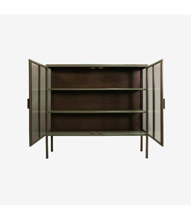 New Routz  Vitrinekast Kentucky olijf groen