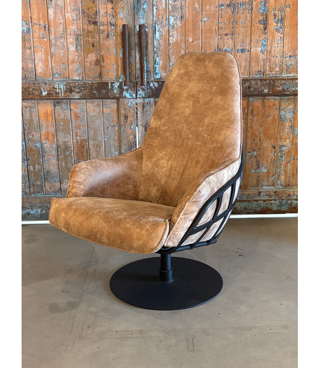 DS meubelen Fauteuil Jurre zoals afgebeeld: Hoge variant. In bekleding: Concrete Mou