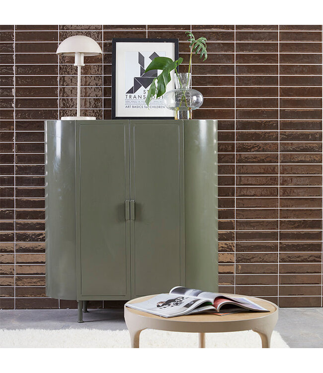 New Routz  Wandkast Montreal Olijf Groen (glad)