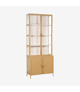 New Routz  Vitrinekast Detroit small Mosterd/Zand