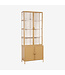 New Routz  Vitrinekast Detroit small Mosterd/Zand