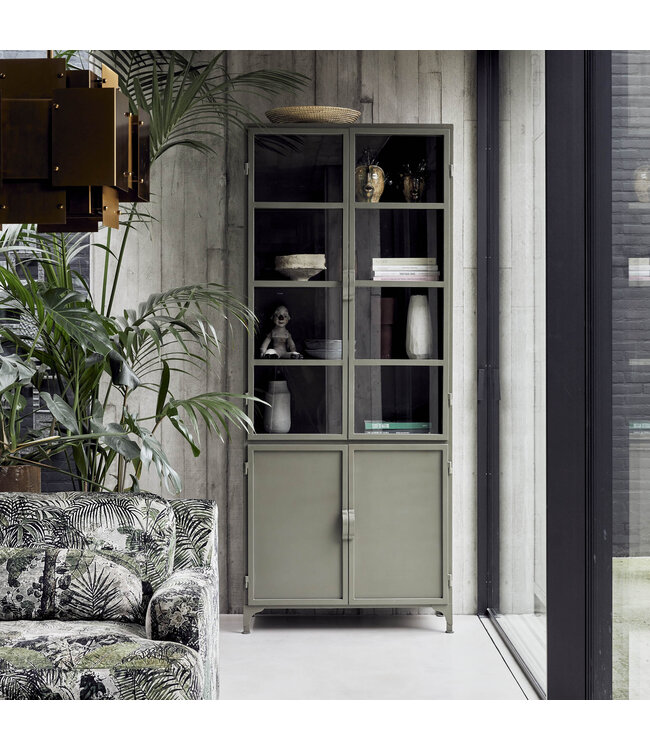 New Routz  Vitrinekast Seattle Olijf Groen