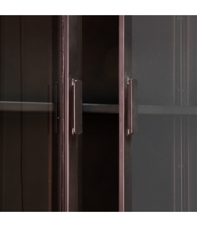 New Routz  Vitrinekast Garland 4-deurs zwart