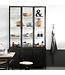 New Routz  Vitrinekast Detroit Zand 6 deurs