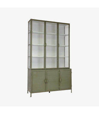 New Routz  Vitrinekast Detroit Olijf Groen