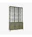 New Routz  Vitrinekast Detroit Olijf Groen