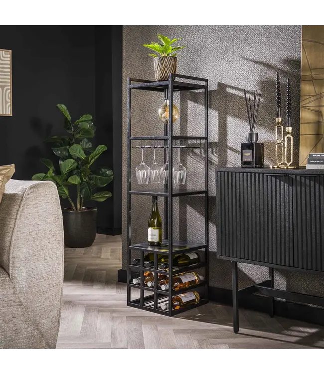 Rispens Wijnrek met Lamp Decorate