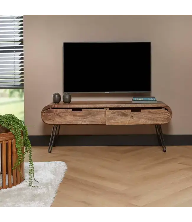 Rispens TV-meubel Barrel 2 Laden 135 cm