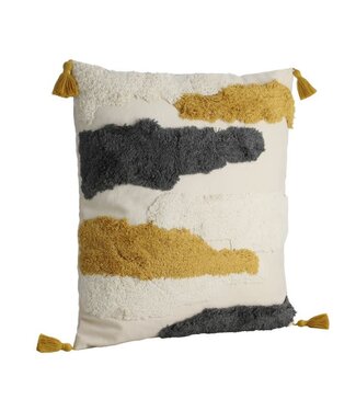 Eglo Living Kussen Creme/okregeel/grijs Chevery 45x45 cm