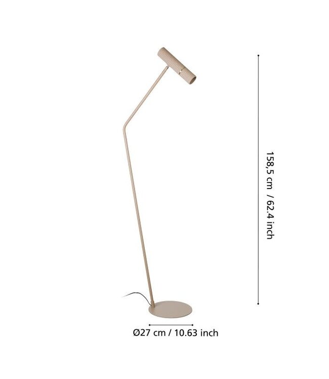 Eglo Vloerlamp Caminia Zand