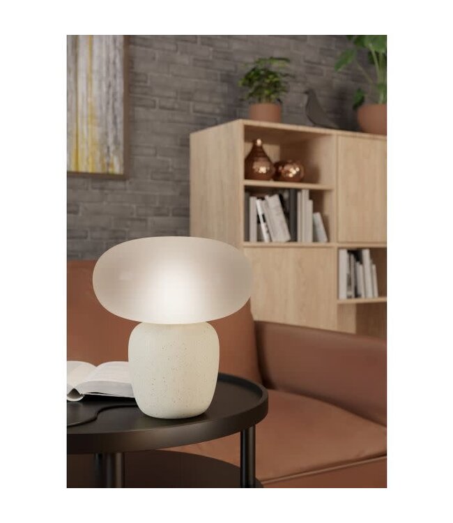 Eglo Tafellamp Cahuama wit/zwart Keramiek