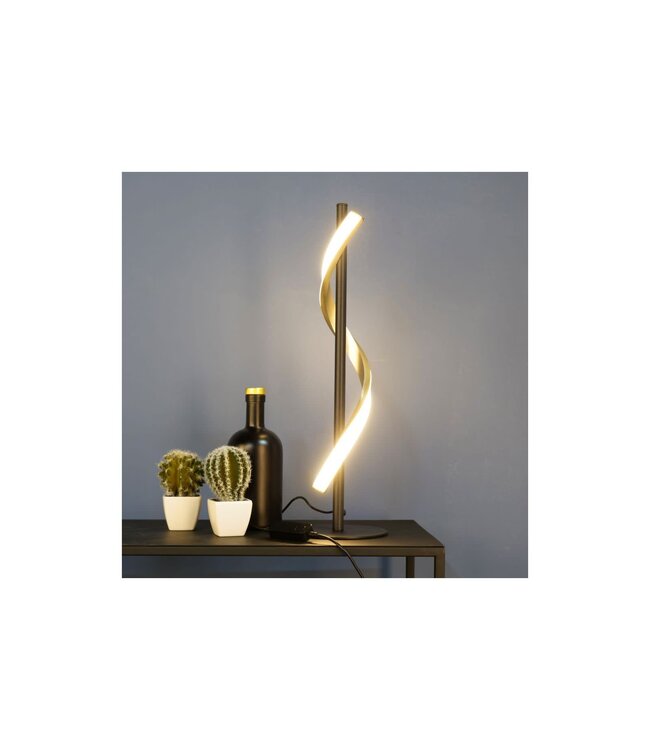 Eglo Living Tafellamp Conaprato Staal Brushed Messing Dimbaar