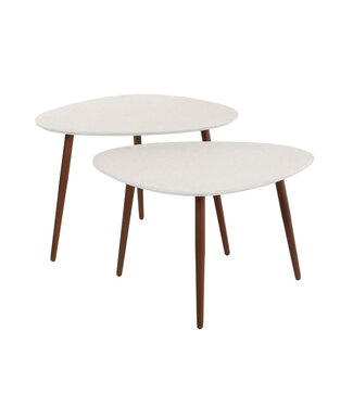 Rispens Salontafel set 2 stuks driehoekig Stone