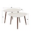 Rispens Salontafel set 2 stuks driehoekig Stone