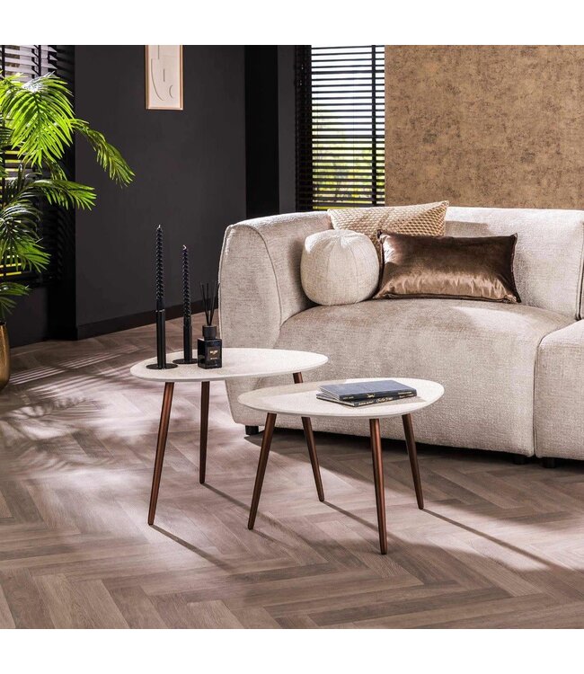 Rispens Set 2 stuks driehoekig Stone