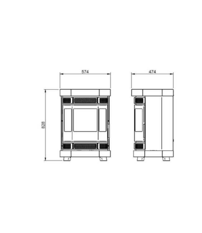 Duroflame Duroflame Batavia E500 Elektrische Kachel – Realistisch vlammenspel en energiezuinige warmte