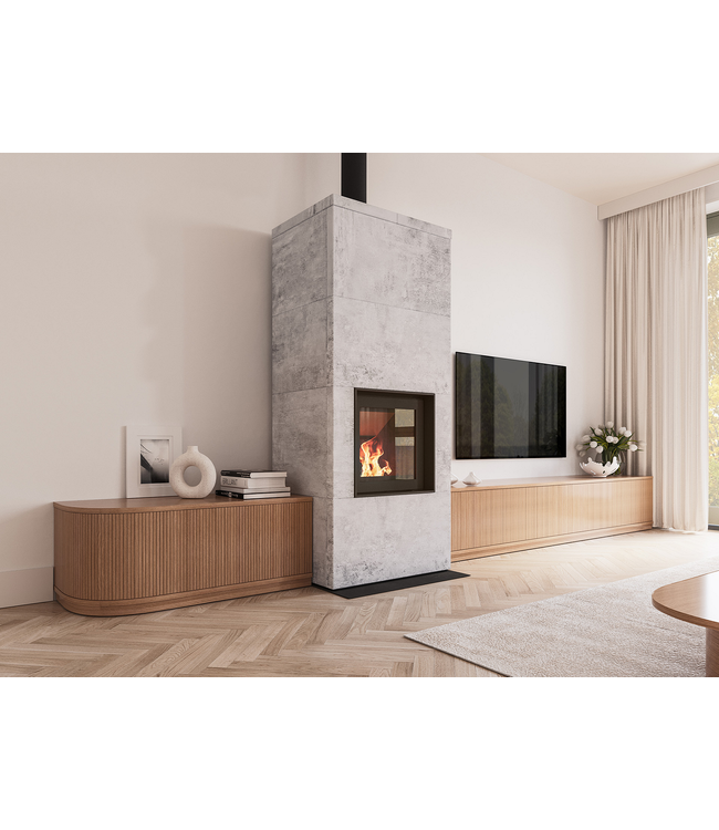 Altech Altech Max Massiv B Houtkachel Antraciet Speksteen Nature – Massieve speksteenkachel met uitbreidingsmogelijkheden