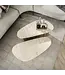 Rispens Salontafelset Romano – Set van 2 driehoekige tafels met keramisch blad in travertin look