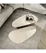 Rispens Salontafelset Romano – Set van 2 driehoekige tafels met keramisch blad in travertin look