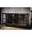 Rispens Dressoir Rift Metal – 4 glazen deuren – Industrieel metalen dressoir met modern design
