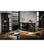 Rispens Dressoir Rift Metal – 4 glazen deuren – Industrieel metalen dressoir met modern design