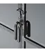Rispens Vitrinekast Rift Metal – 2 glazen deuren – Industrieel design in gun metal