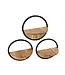 Rispens Wandschap Round – Set van 3 ronde wandplanken van acaciahout en metaal