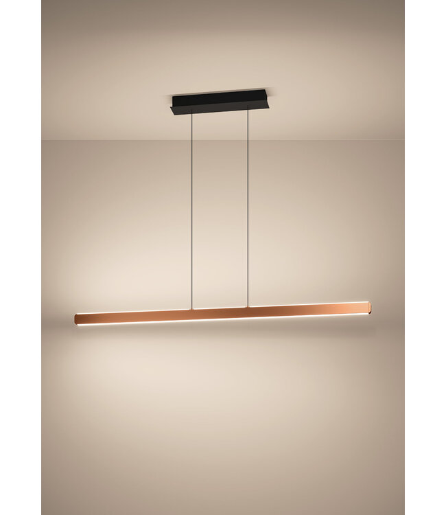 Eglo Hanglamp Ciggiano LED – Verstelbare hoogte, dimbaar licht en CCT-functie – Aluminium bruin