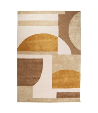 By-Boo Vloerkleed Kazi Mustard 190x290 cm