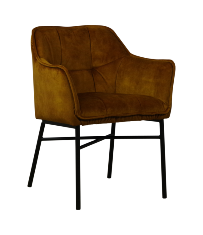Leon eetkamerstoel met armleuningen – Bekleding C-Andore 132 – Comfort en stijl gecombineerd