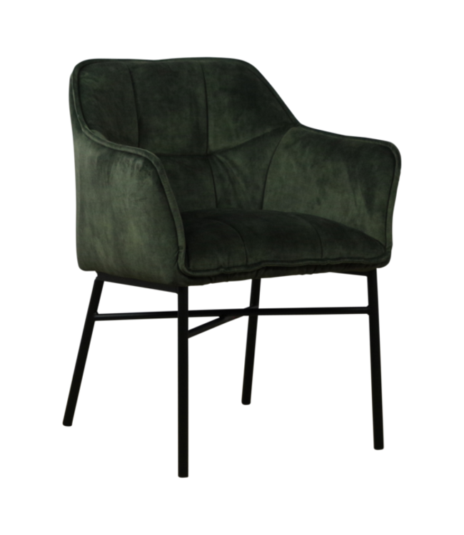 Leon eetkamerstoel met armleuningen – Bekleding C-Adore 156 – Tijdloos comfort en stijl