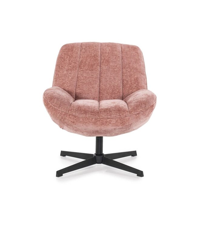 By-Boo Fauteuil Derby Old Pink – By-Boo – Draaibaar 360° – 72x75x80 cm – Comfort & stijl