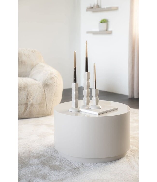 By-Boo Salontafel Mesita Taupe – By-Boo – Gecoat ijzer – 60x60x35 cm – Modern en minimalistisch