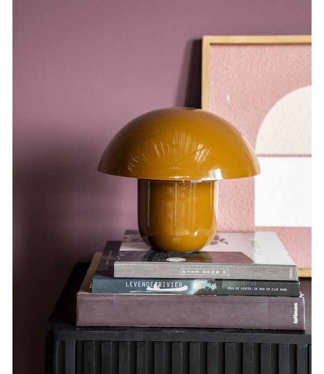 By-Boo Tafellamp Toad Mustard – By-Boo – Metaal – 29x29x27 cm – Modern design