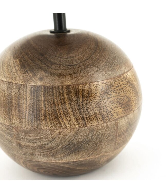 By-Boo Tafellamp Gadja Small – By-Boo – Hout & jute – 54,5 cm hoog – Natuurlijke sfeerlamp