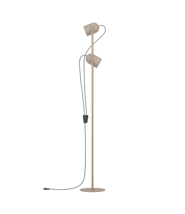 Eglo Vloerlamp Tilston Zand – Eglo – 2 verstelbare spots – 142,5 cm – E14 fitting