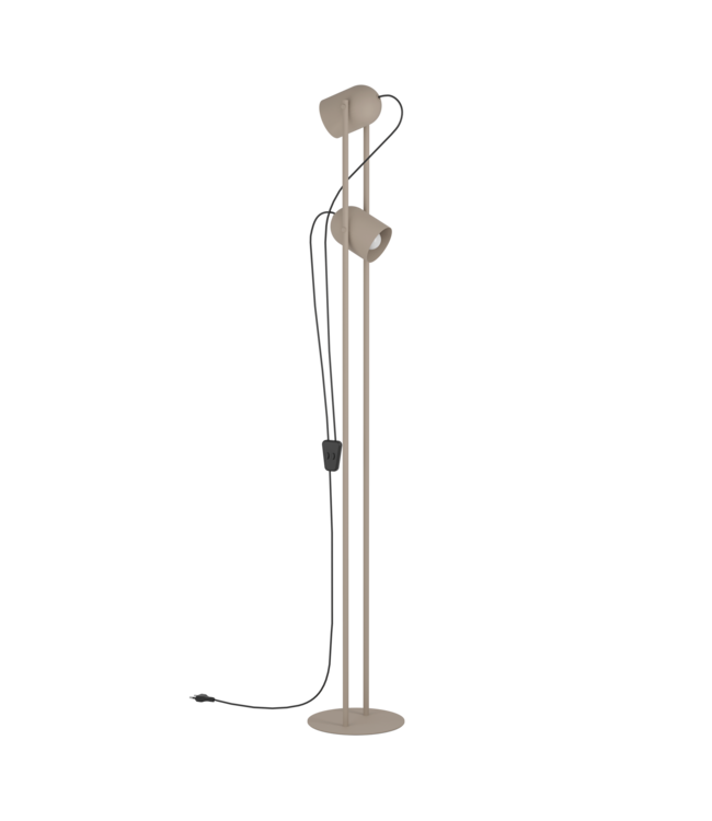 Eglo Vloerlamp Tilston Zand – Eglo – 2 verstelbare spots – 142,5 cm – E14 fitting