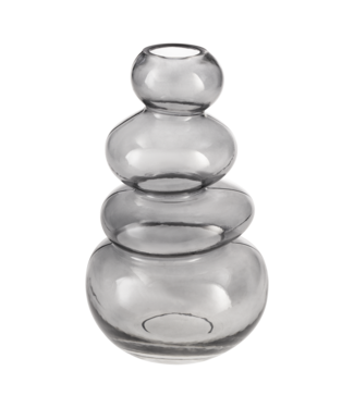 Eglo Living Vaas Shiwuxi Grijs Sculpturale vaas van glas 26,5 cm hoog Modern design