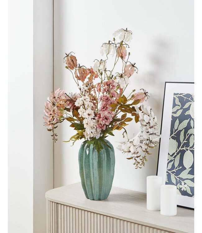 Eglo Living Vaas Egele Groen Keramiek 30,5 cm hoog Decoratieve vaas met glazuur