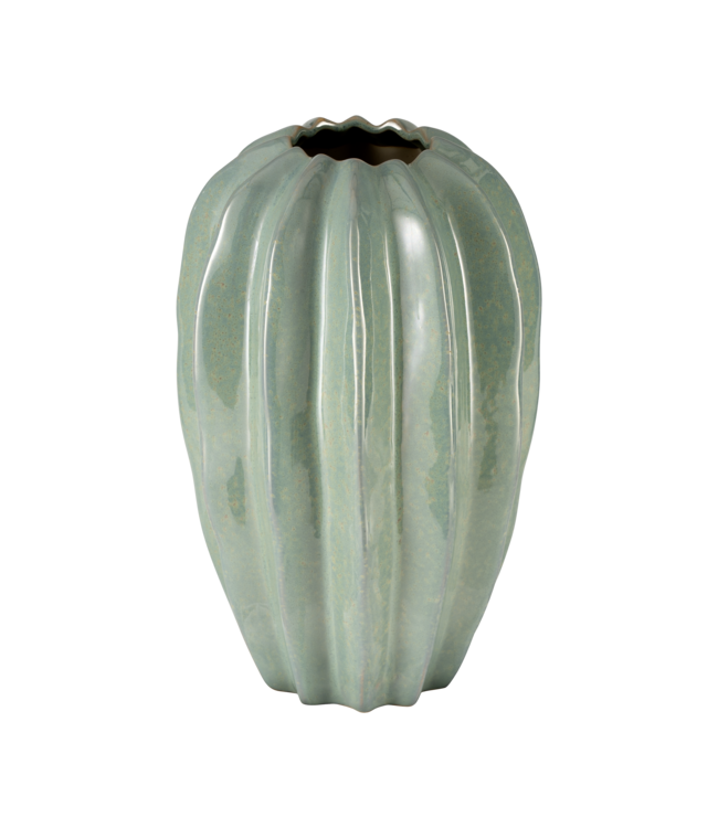 Eglo Living Vaas Egele Groen – EGLO – Keramiek – 38,5 cm hoog – Stijlvolle decoratieve vaas