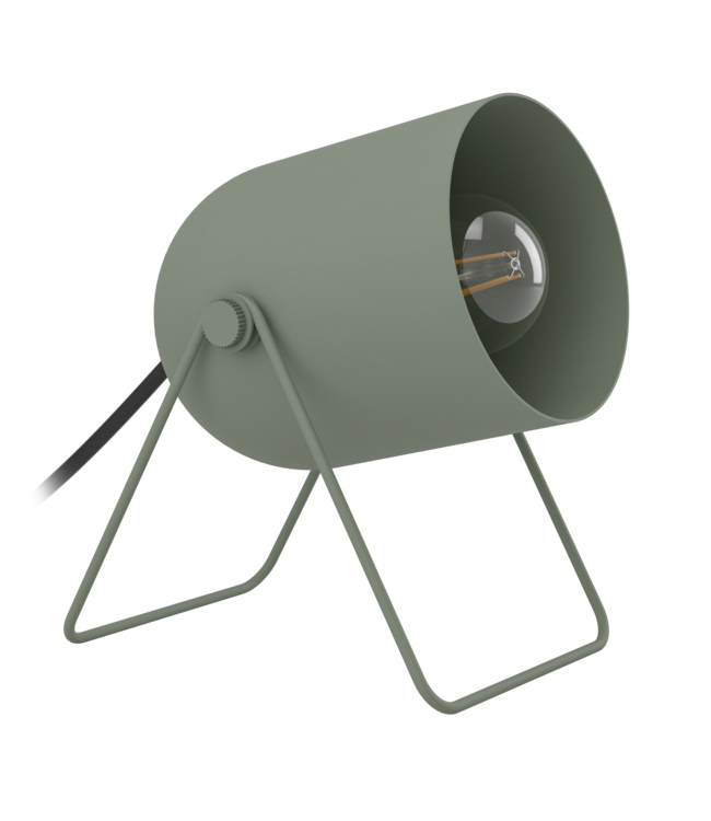 Eglo Tafellamp Tilston Groen – EGLO – Metalen tafellamp met verstelbare kap – E14 fitting