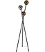 Rispens Vloerlamp Molecule 3L – Mix van chroom, goud en koper glas – 169 cm hoog