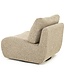 Eleonora Fauteuil Lucia – Draaibaar – Bruin Donna stof – Eleonora – 81x94x82 cm