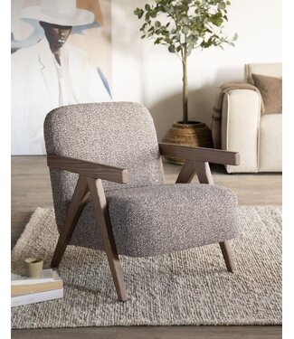 Eleonora Fauteuil Francis - Taupe Flou