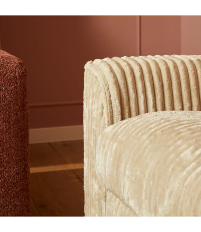 Starfurn Sofa Teddy U-bank – Beige Tilia 03 – Divan links + 2,5-zits + Lounge rechts – 372 cm breed