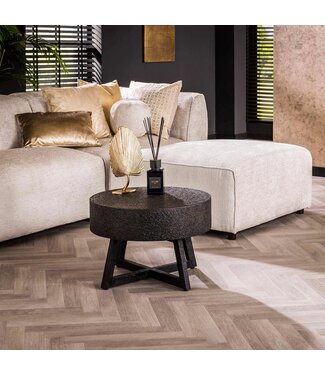 Rispens Bulky Ferro Low – Ø60 cm – Ferro Metallic – Liquid Metal Design