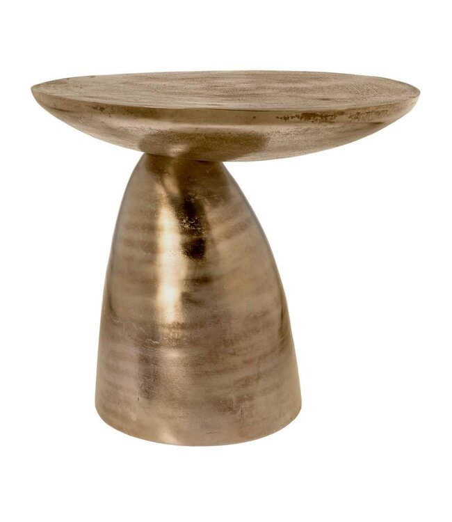 Starfurn Bijzettafel Jarah – Aluminium – Ø55 cm – Koper Goud Finish – Elegant en opvallend