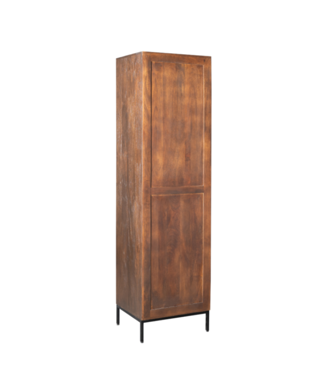 Starfurn Boekenkast Madison Brown – 55 cm – Starfurn – Mangohout met zwart metalen frame