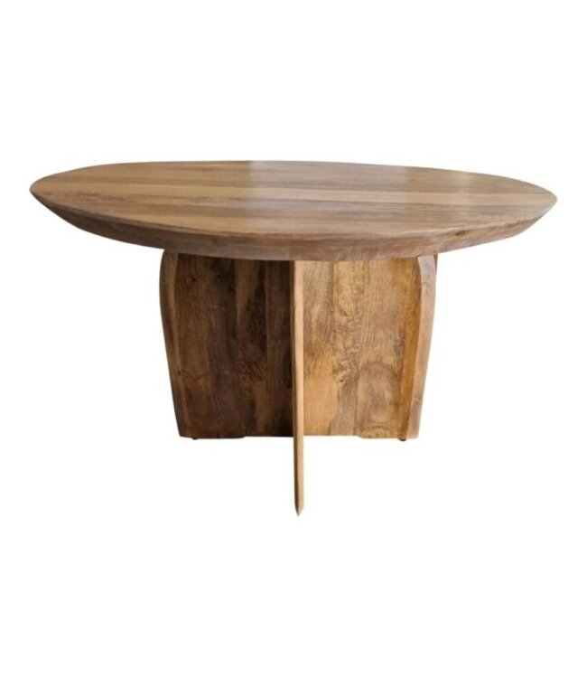 Starfurn Eettafel Tense – Rond – 150 cm – Massief Mangohout – FSC® gecertificeerd