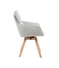 Starfurn Eetkamerstoel Jona – Taupe – Draaibaar 180° – Met Armleuningen – Moderne Look